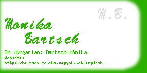 monika bartsch business card